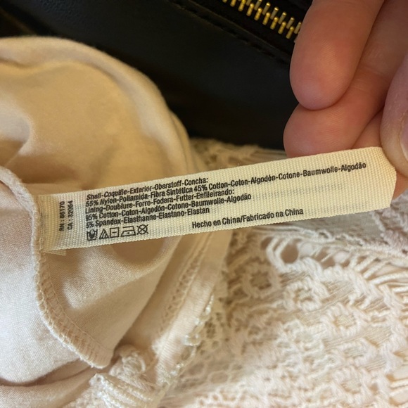 Free People Intimately Peekaboo Ivory Lace Hi-Low Slip Sheath Dress Small - Picture 14 of 15